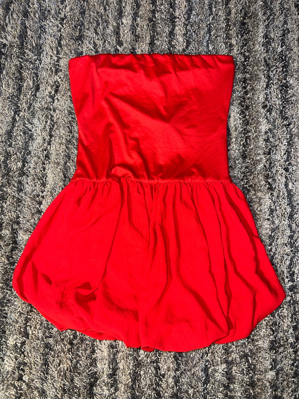 Kali Fashions Strapless Red Dress